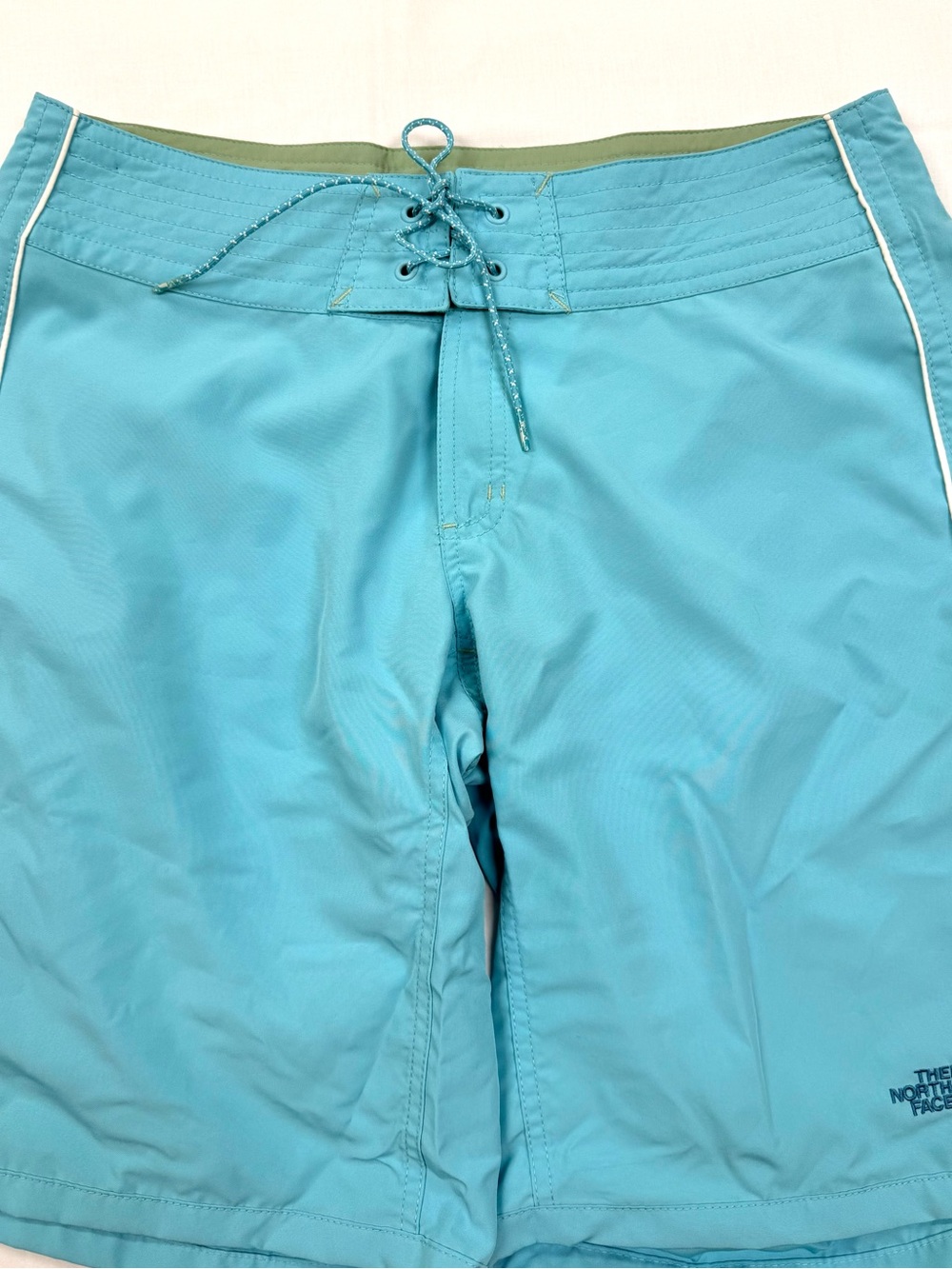 The North Face Women's Blue Board Shorts Swim Surf Beach Size 10 Lace Up - Picture 5 of 11